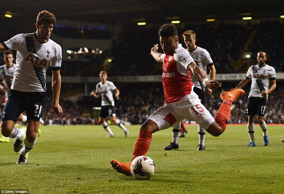 الکس اوکسلید چمبرلین|تاتنهام 1 - 2 آرسنال / جام اتحادیه