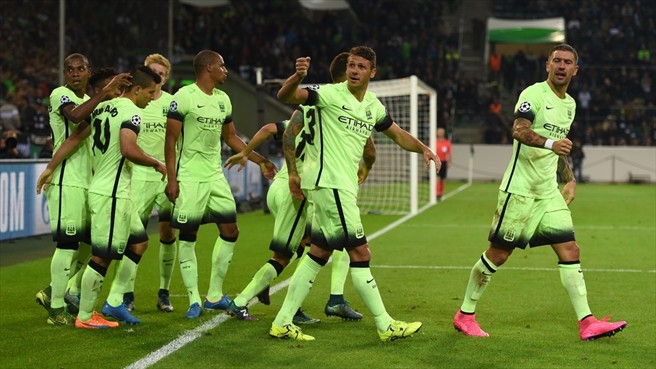 سرخیو آگوئرو|مونشن گلادباخ 1 - 2 منچستر سیتی / لیگ قهرمانان