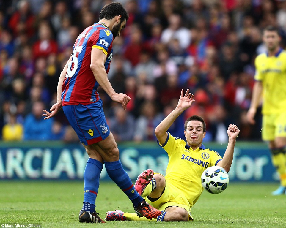 سزار آزپيليكوئتا|کریستال پالاس 1 - 2 چلسی / لیگ جزیره