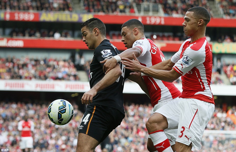 الکس اوکسلید چمبرلین|آرسنال 2 - 2 هال سیتی / لیگ جزیره