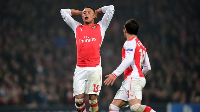 الکس اوکسلید چمبرلین|آرسنال 2 - 0 بوروسيا دورتموند / لیگ قهرمانان