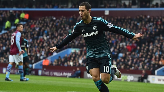ادن هازرد|آستون ویلا 1 - 2 چلسی / لیگ جزیره