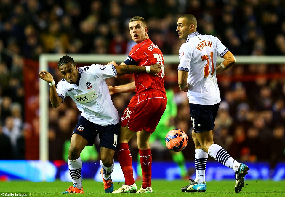 جردن هندرسون|لیورپول 0 - 0 بولتون / جام حذفی