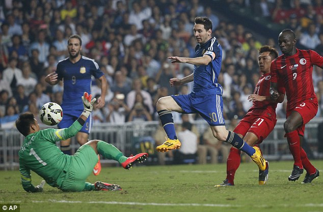 لیونل مسی|هنگ کنگ 0-7 آرژانتین / دیدار دوستانه