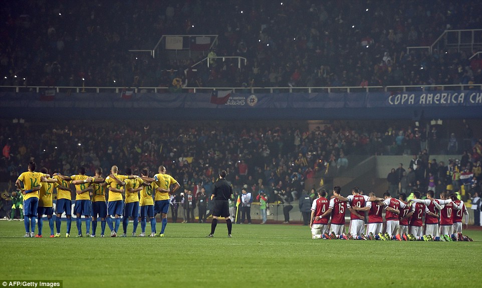 روع ضربات پنالتی|برزیل 1 (3) - (4) 1 پاراگوئه / کوپا آمریکا 2015