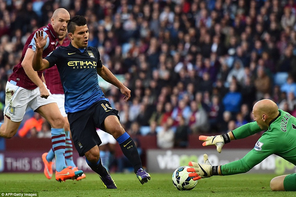 سرخیو آگرو|آستون‌ویلا 0 - 2 منچستر سیتی/ لیگ برتر