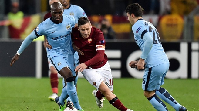 فرانچسکو توتی|رم 0 - 2 منچستر سیتی / لیگ قهرمانان