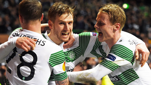 شادی بازیکنان سلتیک|سلتيک 3 - 3 اینترمیلان / لیگ اروپا