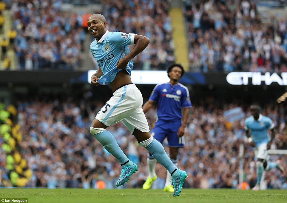 فرناندینیو|منچستر سیتی 3 - 0 چلسی / لیگ برتر انگلستان