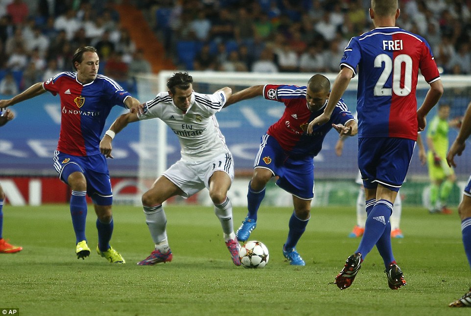 گرت بیل|رئال مادرید 5-1 بازل / لیگ قهرمانان