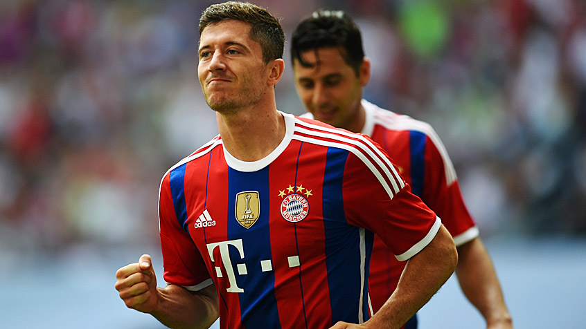 رابرت لواندوفسکی|شادی رابرت لواندوفسکی بعد از باز کردن دروازه ولفسبورگ.