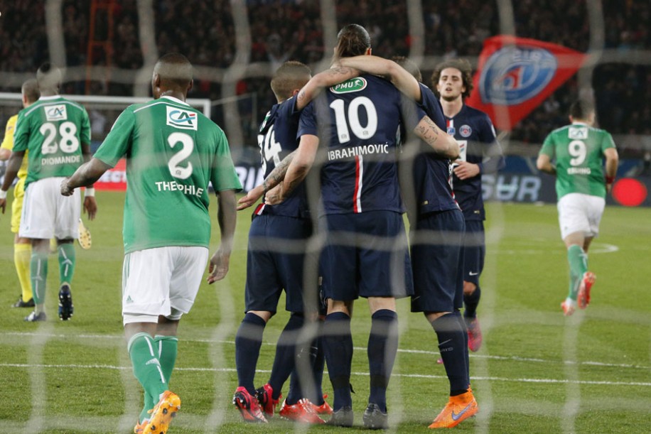 زلاتان ایبراهیموویچ|پاریس سن ژرمن 4 - 1 سنت ایتن / جام حذفی