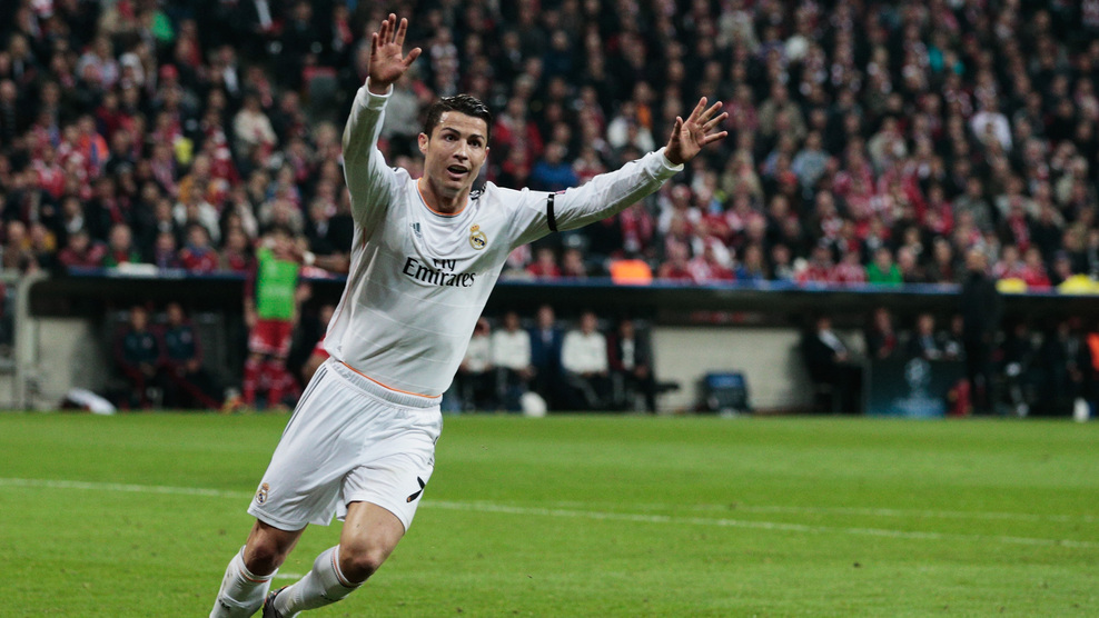 ˣکریستیانو رونالدو|خوشحال کریس رونالدو از باز کردن دروازه بایرن.