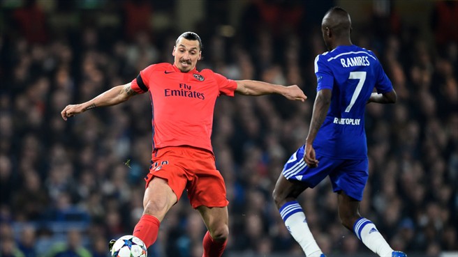 زلاتان ایبراهیموویچ|چلسی 2 - 2 پاریس سن ژرمن / لیگ قهرمانان