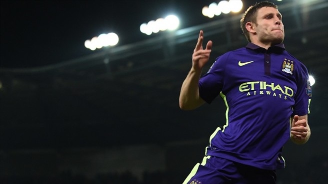 جیمز میلنر|استوک سیتی 1 - 4 منچستر سیتی / لیگ جزیره