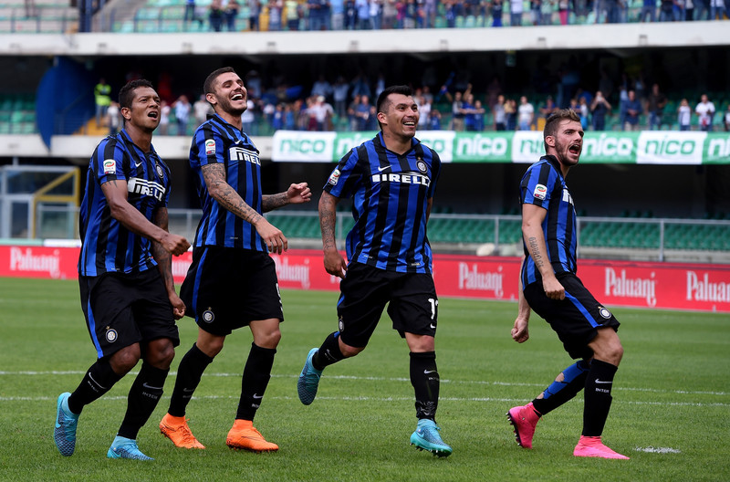 شادی بازیکنان اینتر|کیه وو 0 - 1 اینترمیلان / سری آ / گزارش تصویری