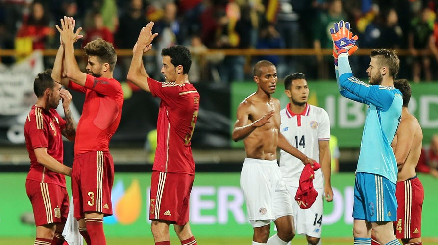 بازیکنان اسپانیا|اسپانیا 2 - 1 کاستاریکا / دیدار دوستانه