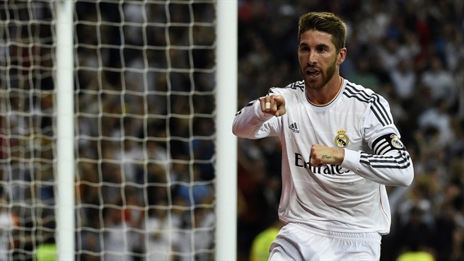 سرخیو راموس|سرخیو راموس بعد از باز کردن دروازه والنسیا