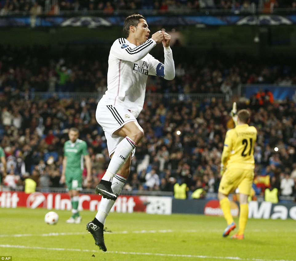 کریستیانو رونالدو|رئال مادرید 4 - 0 لادوگورتس / لیگ قهرمانان