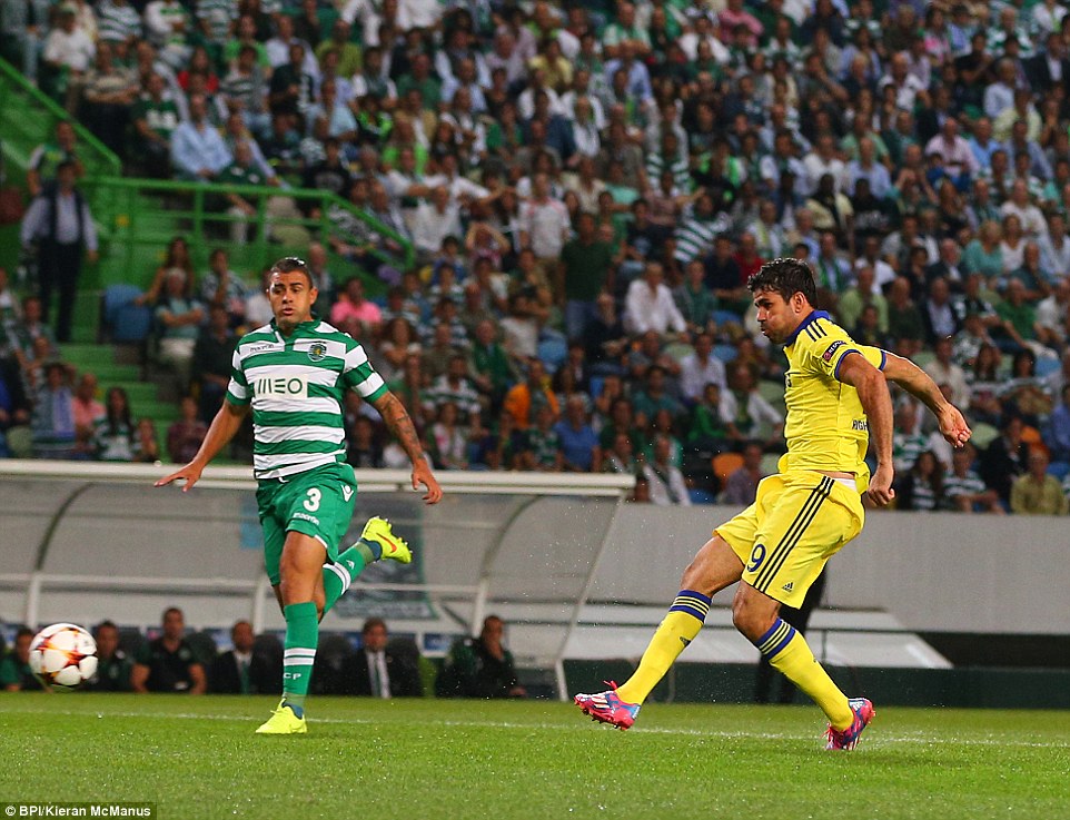 دیگو کاستا|اسپورنینگ لیسبون 0-1 چلسی / لیگ قهرمانان