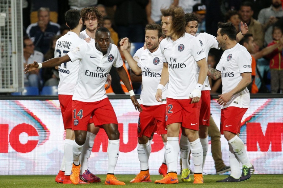 شادی بازیکنان پی اس جی|مون پليه 1 - 2 پاریس سن ژرمن / لوشامپیونه