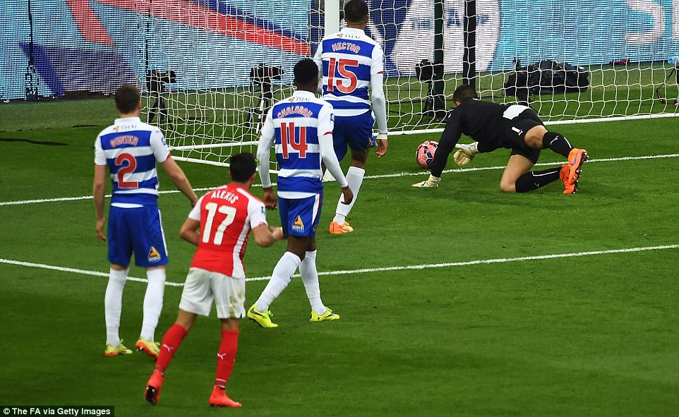 الکسیس سانچز|ریدینگ 1 - 2 آرسنال / جام حذفی