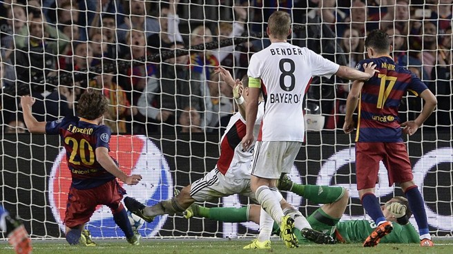 سرجی روبرتو|بارسلونا 2 - 1 باير لوركوزن / لیگ قهرمانان