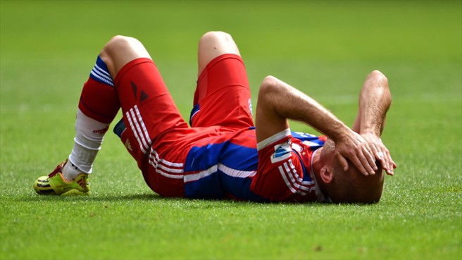 آرین روبن|عکس العمل آرین روبن بعد از هدر دادن موقعیت گلزنی