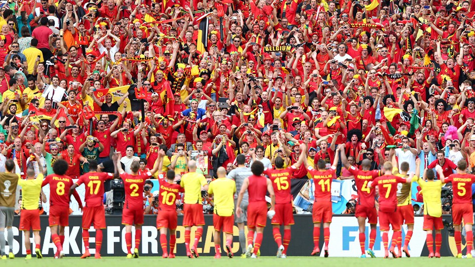 بلژیک|جواب بازیکنان تیم ملی بلژیک به ابراز احساسات هواداران تیمشان .