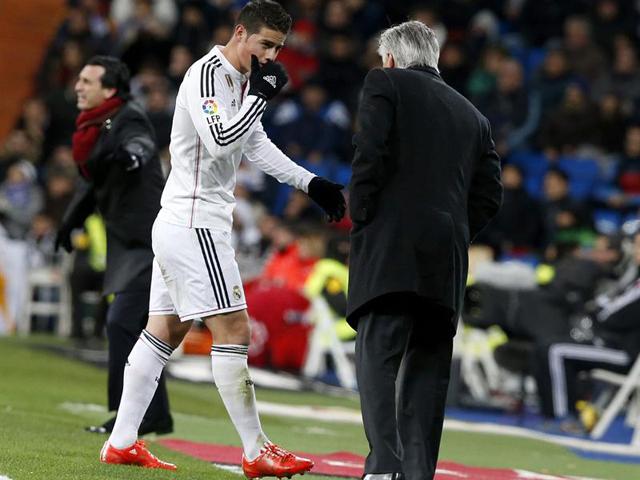 جیمز رودریگز|رئال مادرید 2 - 1 سه ویا / لالیگا