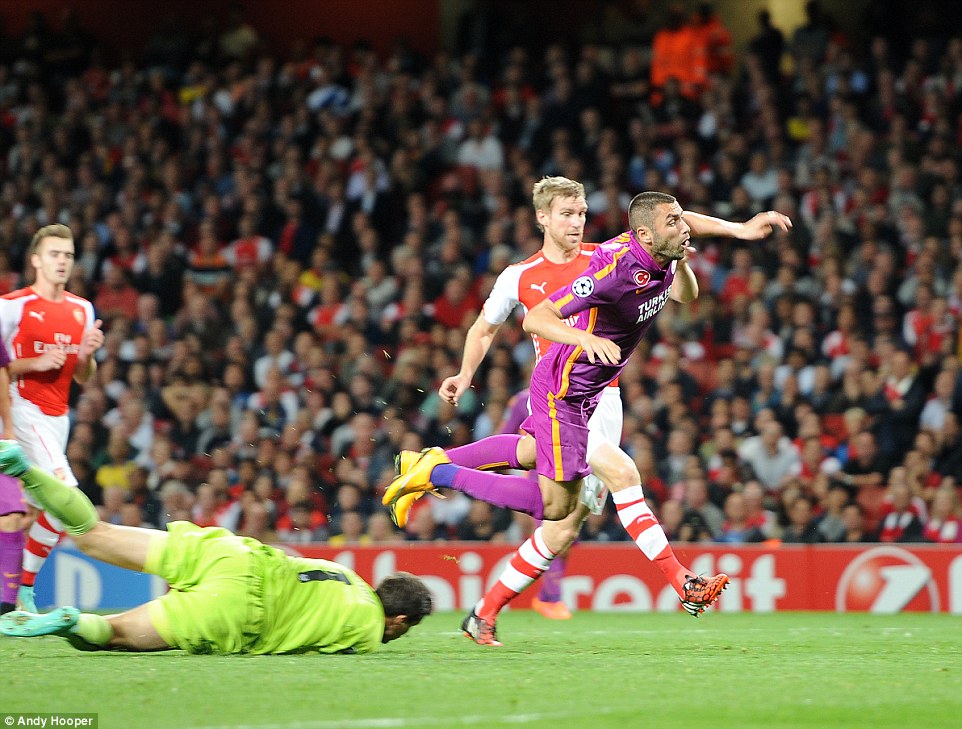 وویتخ شتزنی - بوارک ییلماز|آرسنال 4-1 گالاتاسرای / لیگ قهرمانان