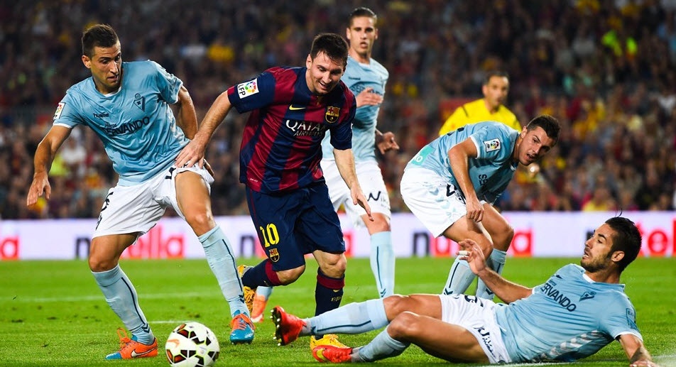 لیونل مسی|بارسلونا 3 - ایبار / لالیگا