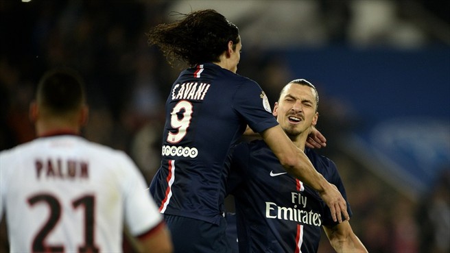 زلاتان ایبراهیموویچ - کاوانی|پاریس سن ژرمن 1 - 0 نیس / لوشامپیونه