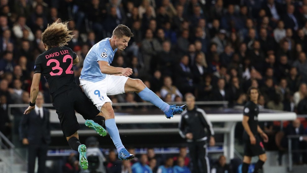 داوید لوئیز|پاریس سن ژرمن 2 - 0 مالمو / لیگ قهرمانان