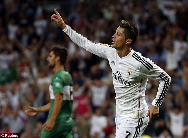 کریستیانو رونالدو|رئال مادرید 5-1 الچه / لالیگا