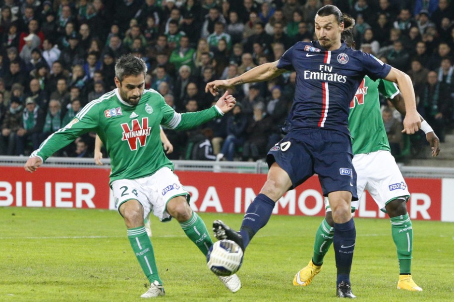 زلاتان ایبراهیموویچ|سنت اتين 0 - 1 پاریس سن ژرمن / جام حذفی فرانسه