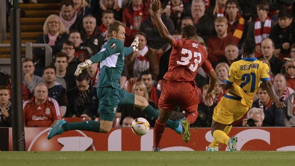 ابنزر اسیفواه|لیورپول 1 - 1 سیون / لیگ اروپا