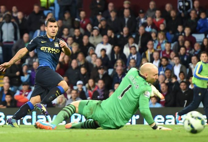 سرخیو اگرو|آستون‌ویلا 0 - 2 منچستر سیتی/ لیگ برتر