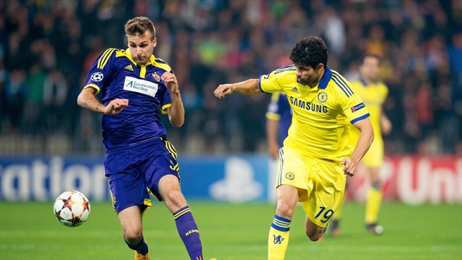 دیگو کاستا|ماریبور 1 - 1 چلسی / لیگ قهرمانان