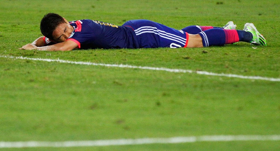 عکس العمل کاگاوا|ژاپن 1 (4) - (5) 1 امارات / جام ملت های آسیا 2015