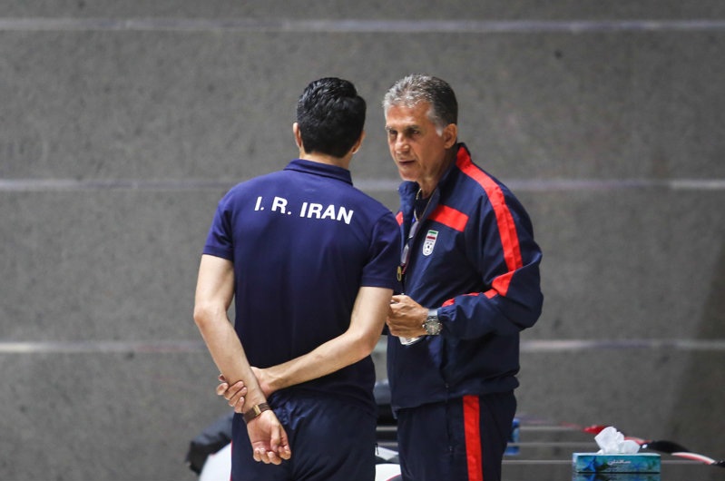 کارلوس کيروش - جواد نکونام|صحبت کارلوس کیروش با کاپیتان تیم ملی نکونام