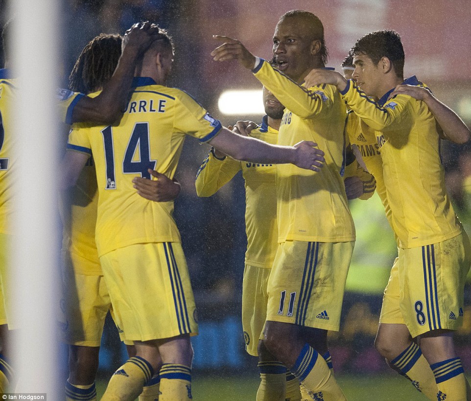 ديديه دروگبا|شِروزبری تَون 1 - 2 چلسی / جام اتحادیه