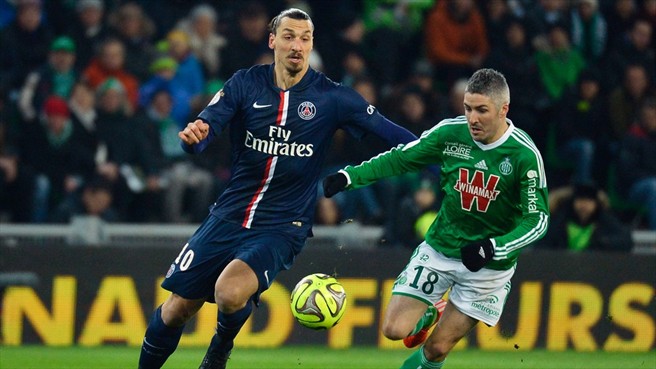 زلاتان ایبراهیموویچ|سنت اتين 0 - 1 پاریس سن ژرمن / لوشامپیونه