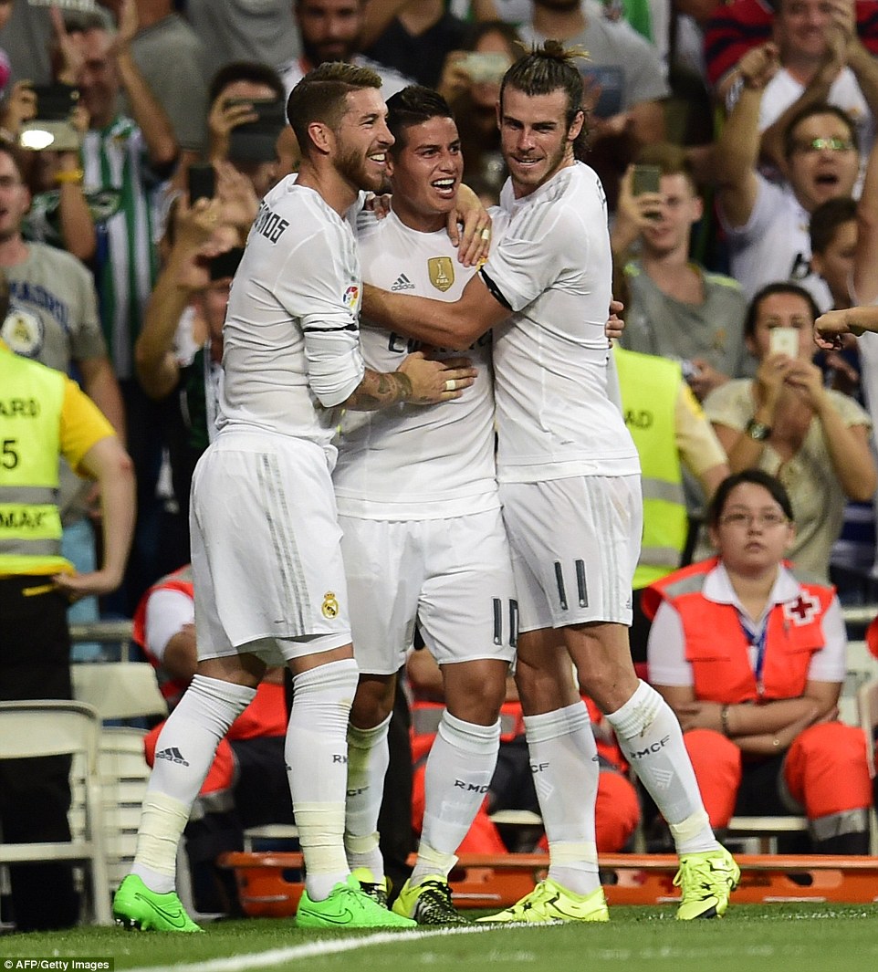 سرخیو راموس - بیل - جیمز|رئال مادرید 5 - 0 رئال بتیس / لالیگا