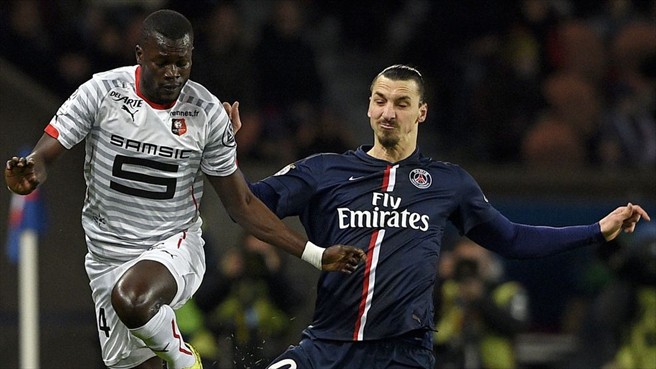 زلاتان ایبراهیموویچ|پاریس سن ژرمن 1 - 0 رن / لوشامپیونه