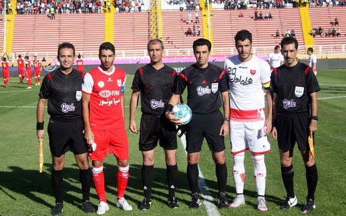 کاپیتان های دو تیم|تراکتورسازی تبریز 0 - 1 پرسپولیس تهران / لیگ برتر