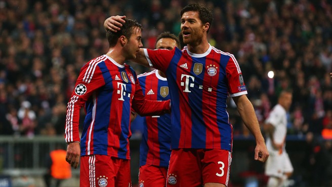 ماریو گوتزه - ژابی آلونسو|بایرن مونیخ 2 - 0 رم / لیگ قهرمانان