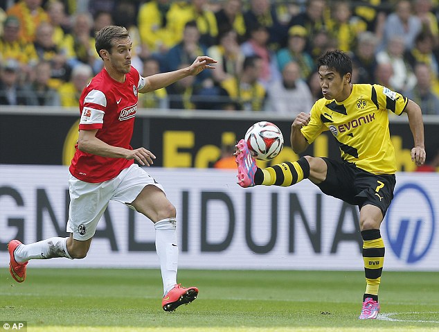 جولين شوستر - شينجی کاواگا|دورتموند 3-1 فرایبورگ/ بوندسلیگا