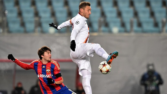 فرانچسکو توتی|زسكا مسكو 1 - 1 رم / لیگ قهرمانان