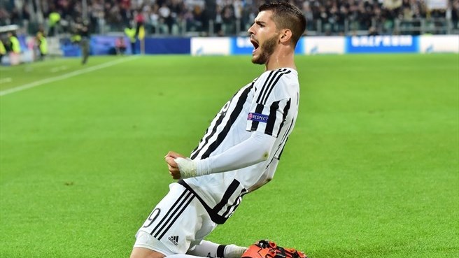 آلوارو موراتا|یوونتوس 2 - 0 سه ویا / لیگ قهرمانان